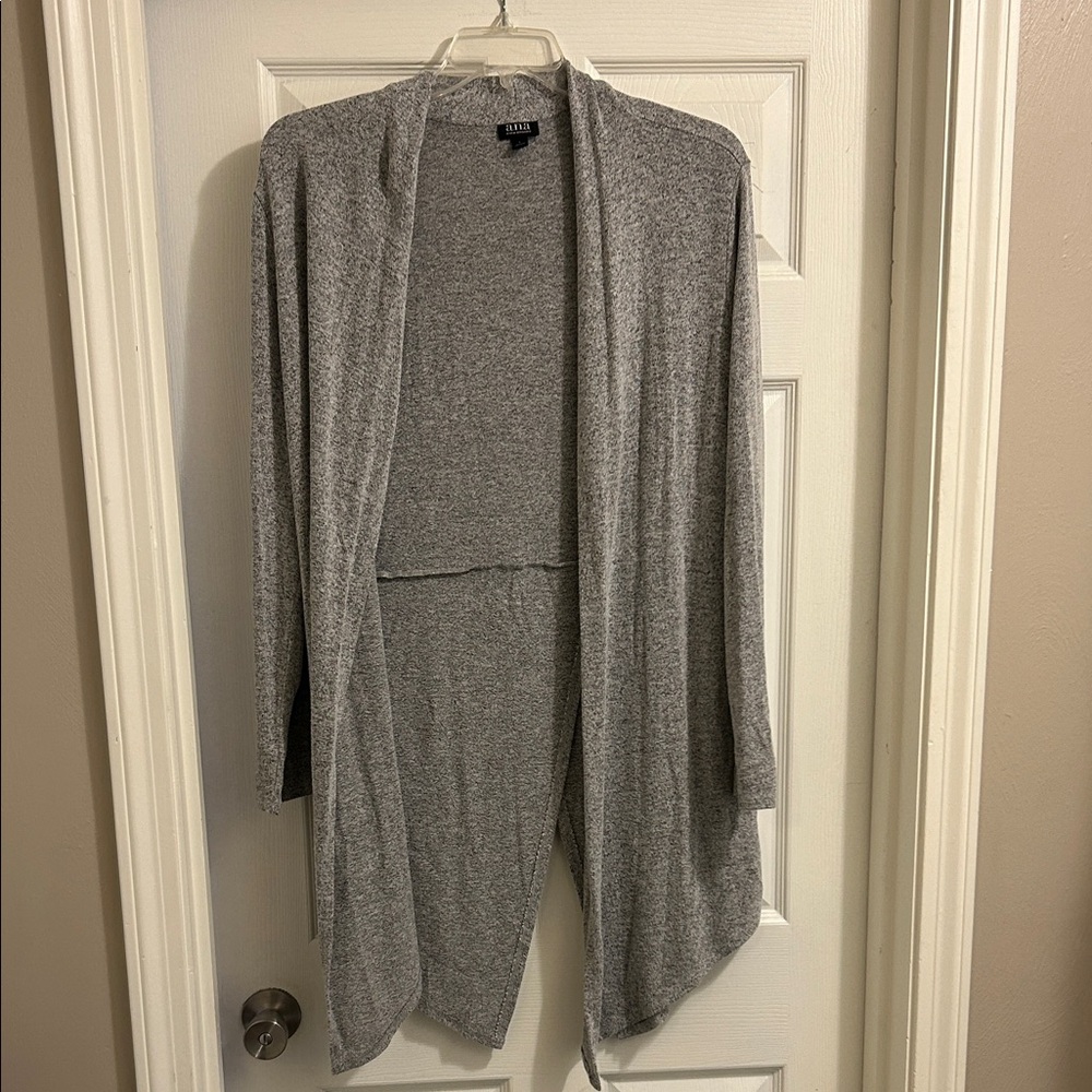 a.n.a Light Gray Open Front Cardigan